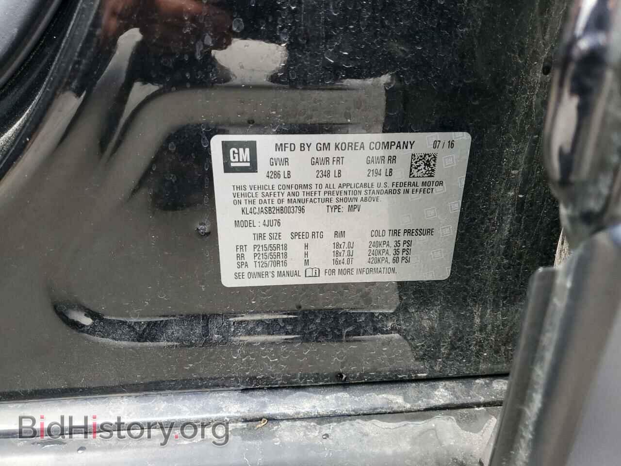 2017 BUICK ENCORE - VIN: KL4CJASB2HB003796 - Photo 13