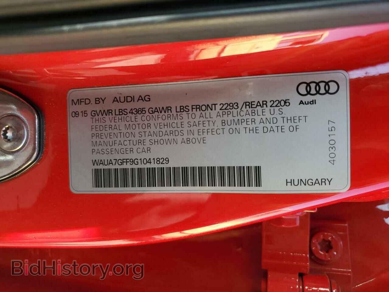 2016 AUDI A3 - VIN: WAUA7GFF9G1041829 - Фото 10