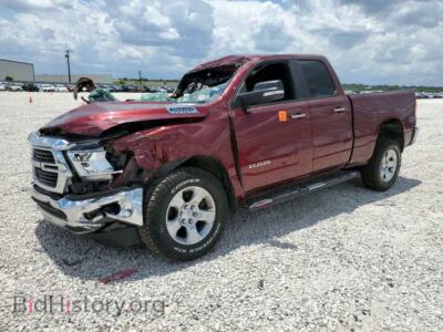2019 RAM ALL MODELS Big Horn/Lone Star, maroon — VIN 1C6SRFBT6KN772072, Copart