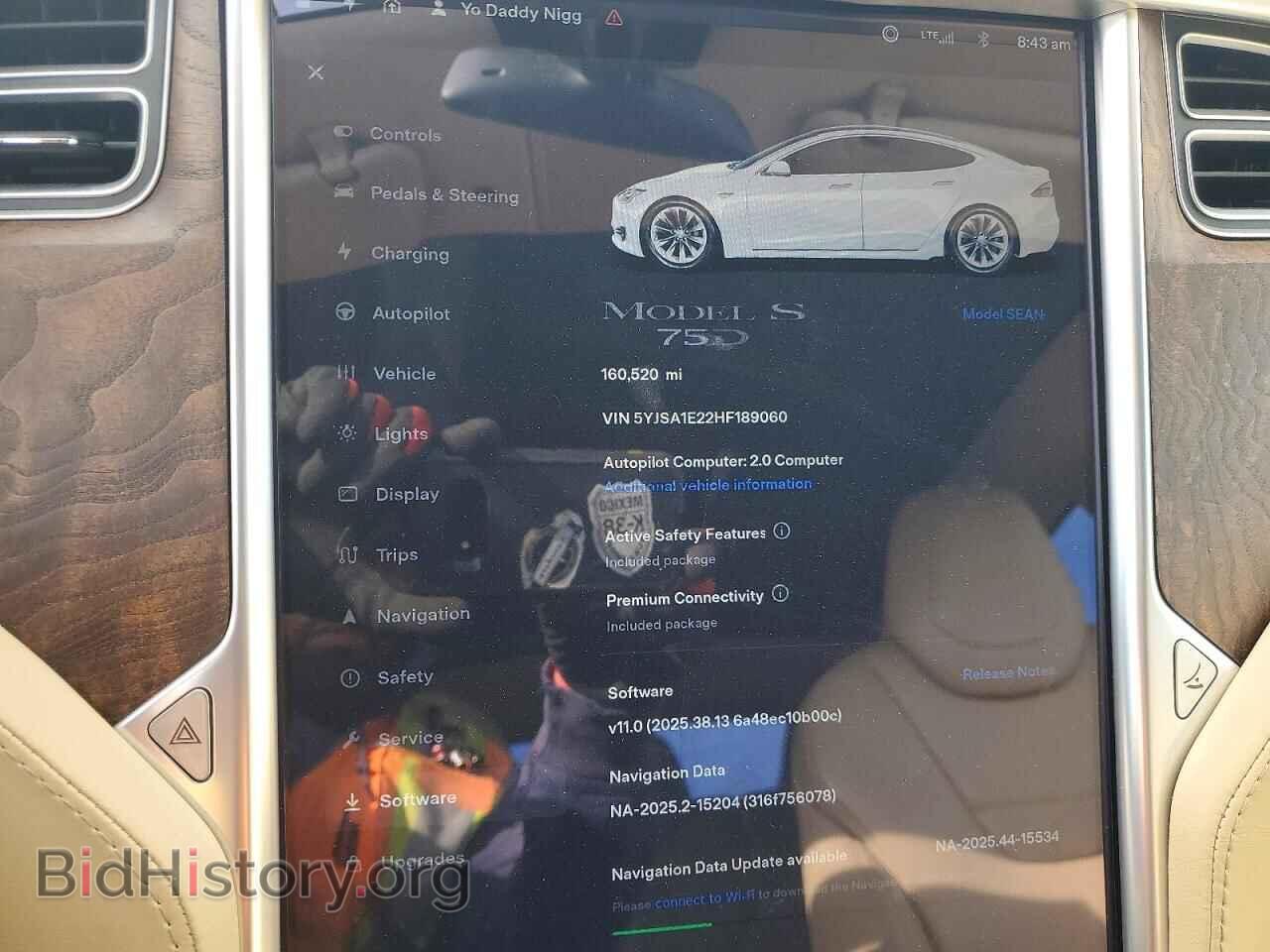 2017 TESLA MODEL S - VIN: 5YJSA1E22HF189060 - Photo 9