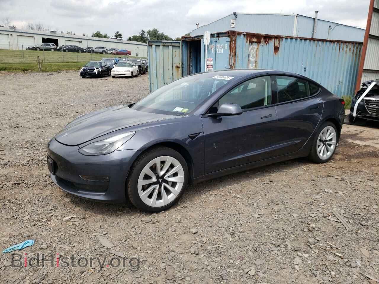 Photo 5YJ3E1EB6NF289733 - TESLA MODEL 3 2022