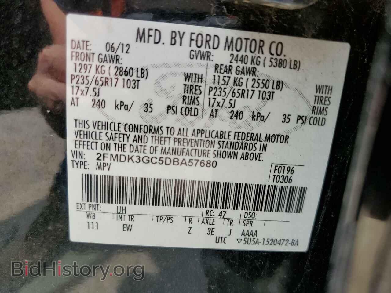 2013 FORD EDGE - VIN: 2FMDK3GC5DBA57680 - Photo 13
