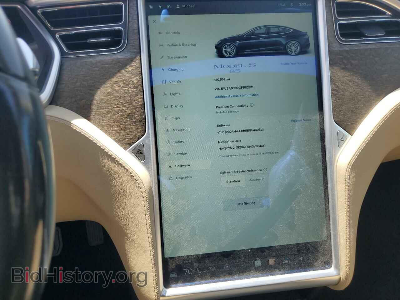 2012 TESLA MODEL S - VIN: 5YJSA1CN9CFP02911 - Photo 9