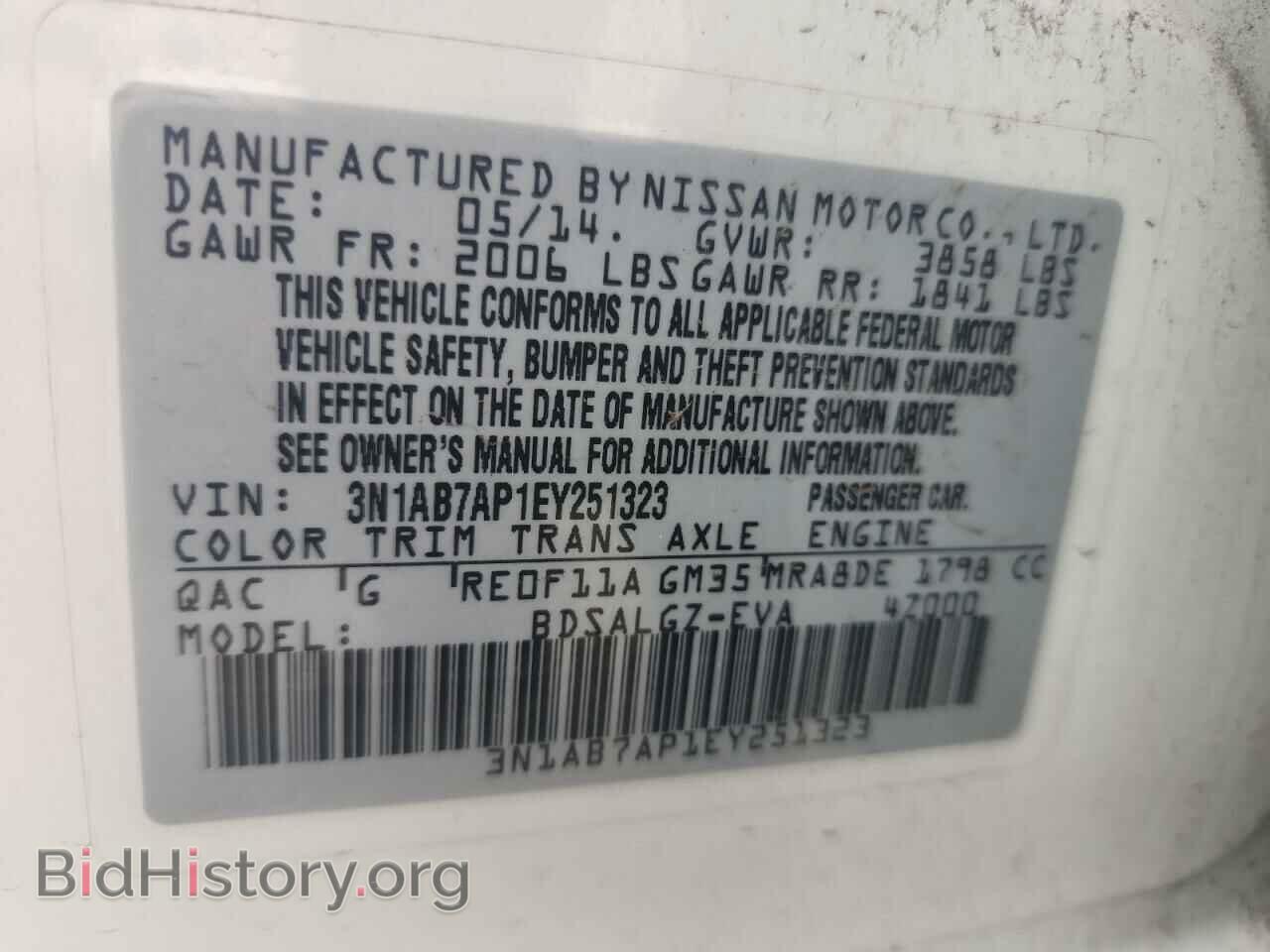 2014 NISSAN SENTRA - VIN: 3N1AB7AP1EY251323 - Фото 12