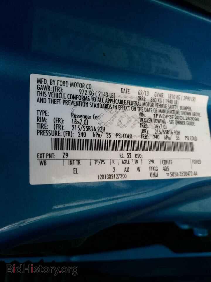2013 FORD FOCUS - VIN: 1FADP3F20DL263090 - Photo 10