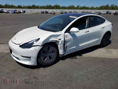 2022 Tesla MODEL 3, белый — VIN 5YJ3E1EA3NF301988, Copart