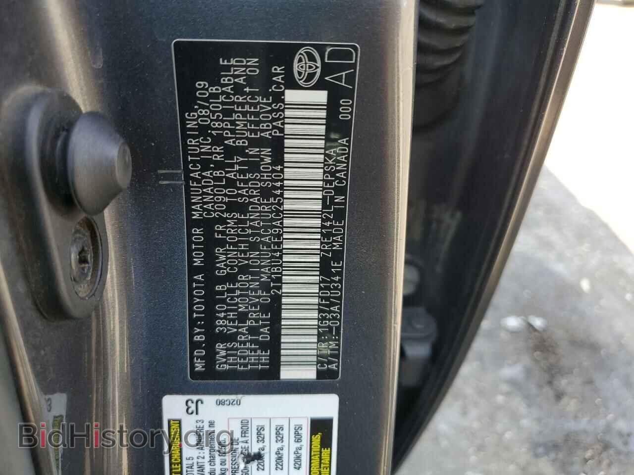 2010 TOYOTA COROLLA - VIN: 2T1BU4EE9AC254404 - Фото 12