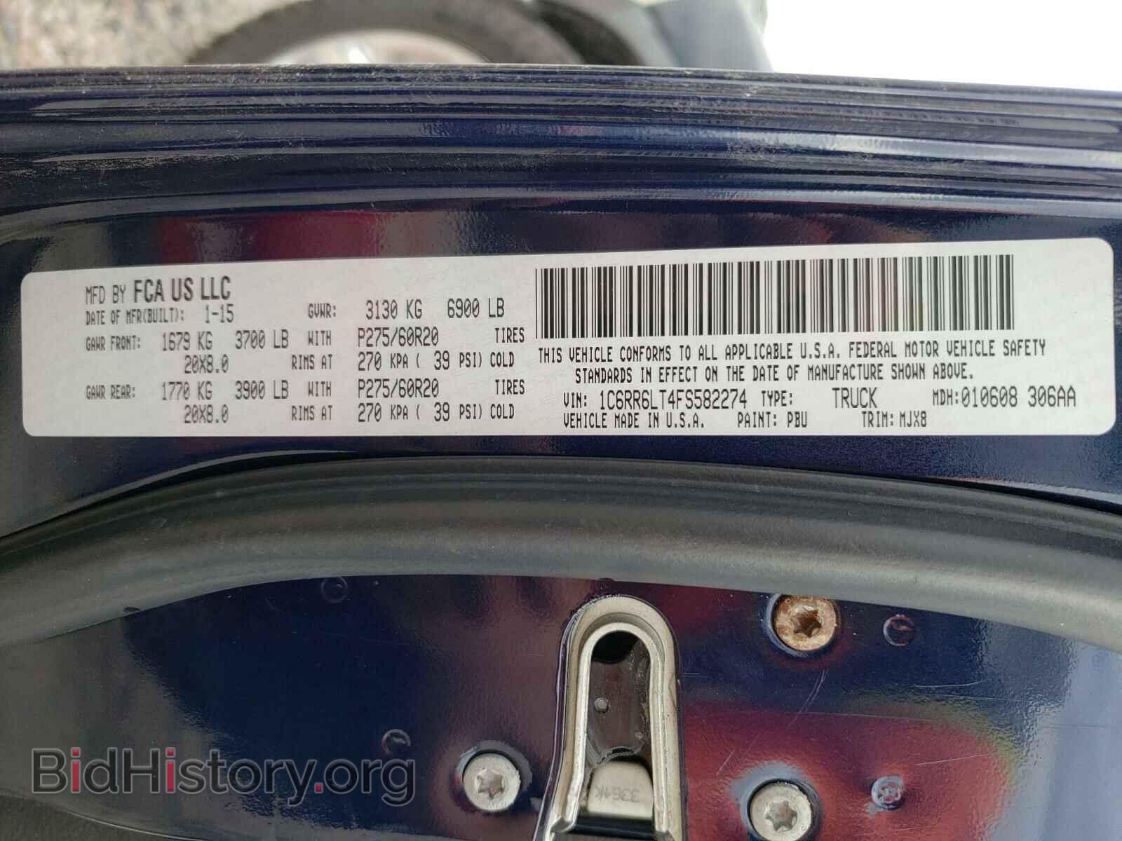 2015 RAM 1500 - VIN: 1C6RR6LT4FS582274 - Фото 10
