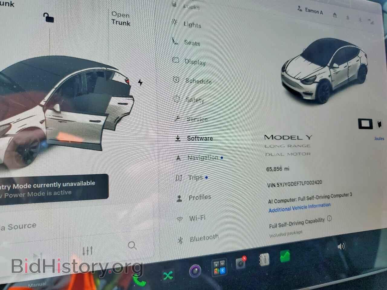 2020 TESLA MODEL Y - VIN: 5YJYGDEF7LF002420 - Photo 9