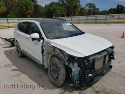 2019 Hyundai SANTA FE Santa FE L, white — VIN 5NMS5CAA7KH071301, Copart