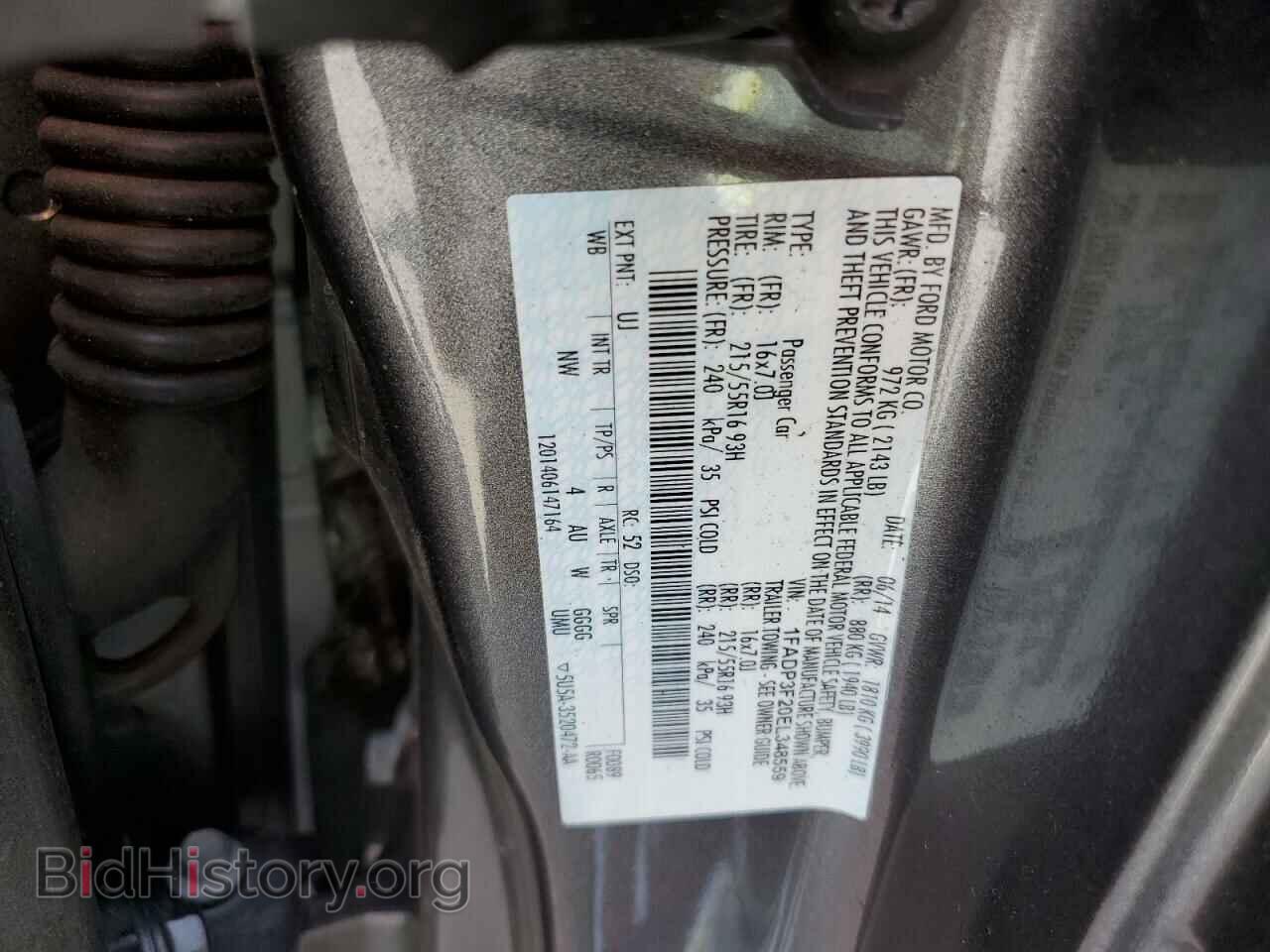 2014 FORD FOCUS - VIN: 1FADP3F20EL348559 - Photo 10
