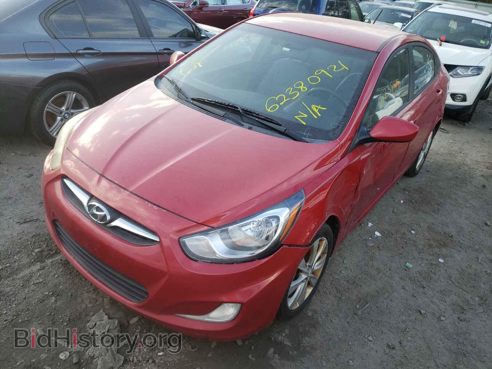 2013 HYUNDAI ACCENT - VIN: KMHCU4AE7DU451827 - Фото 2