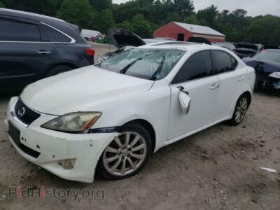 2007 Lexus IS 250, белый — VIN JTHCK262872013975, Copart