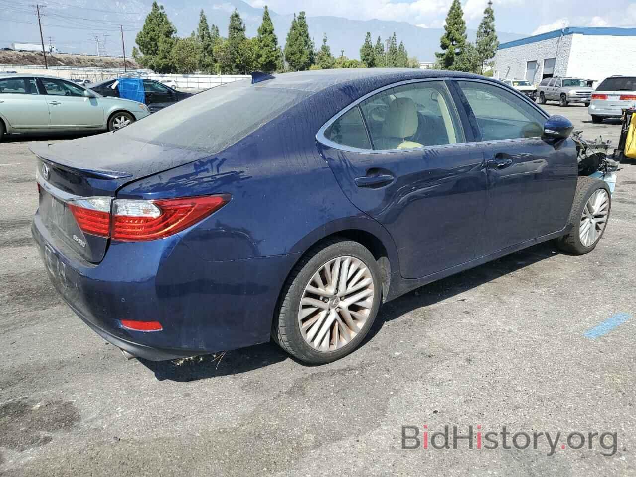 Report JTHBK1GG1F2157494 LEXUS ES350 2015 BLUE GAS price and damage
