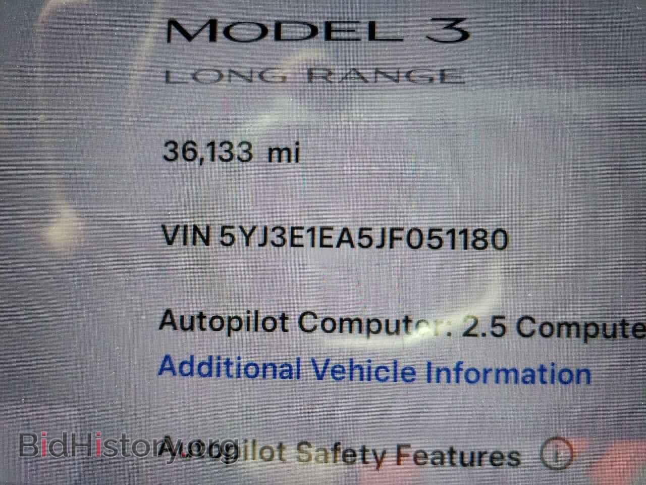 2018 TESLA MODEL 3 - VIN: 5YJ3E1EA5JF051180 - Фото 12