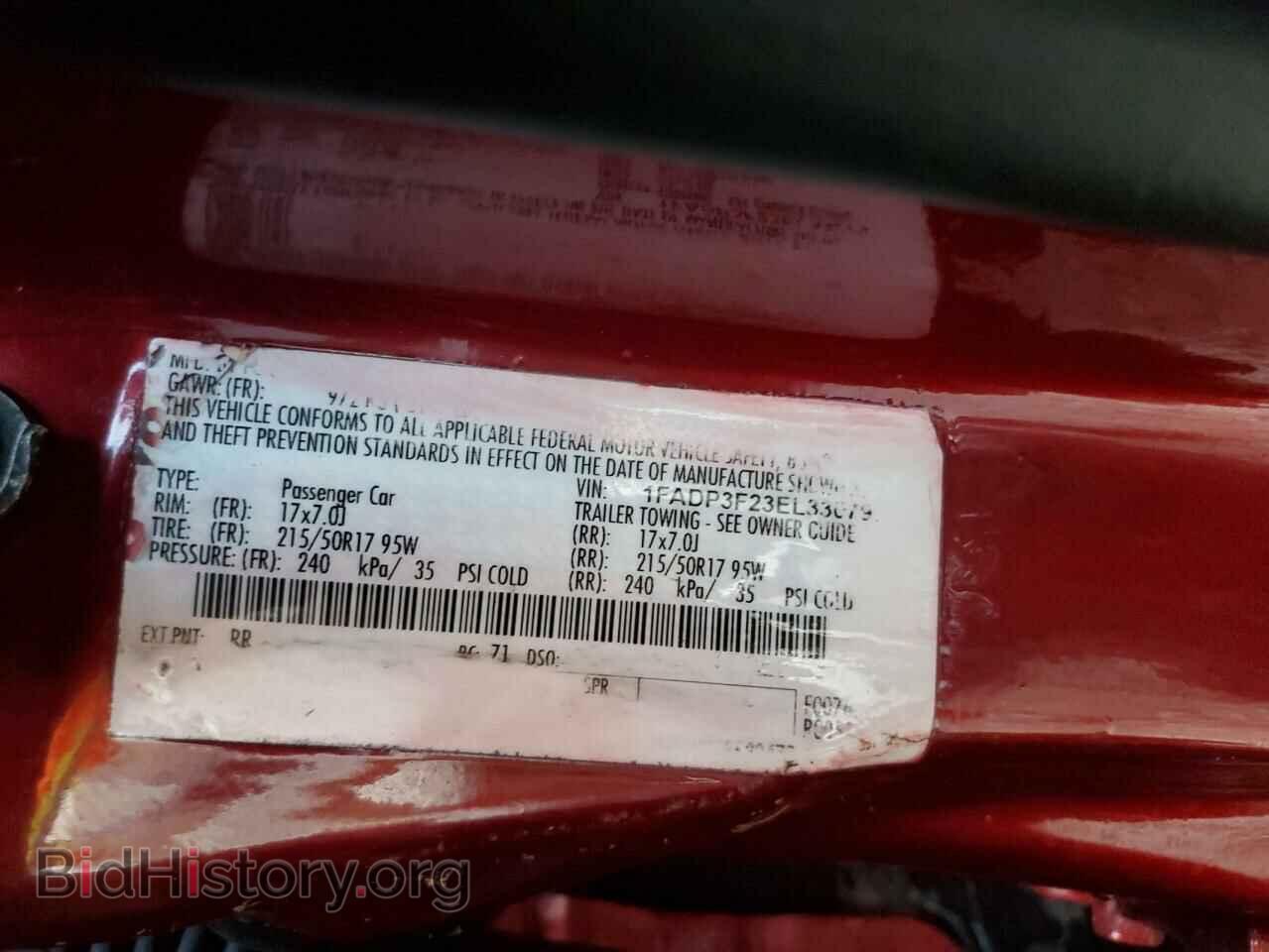 2014 FORD FOCUS - VIN: 1FADP3F23EL330797 - Фото 10