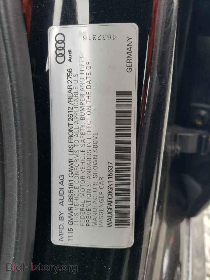 2016 AUDI A6 - VIN: WAUGFAFC8GN115637 - Фото 13