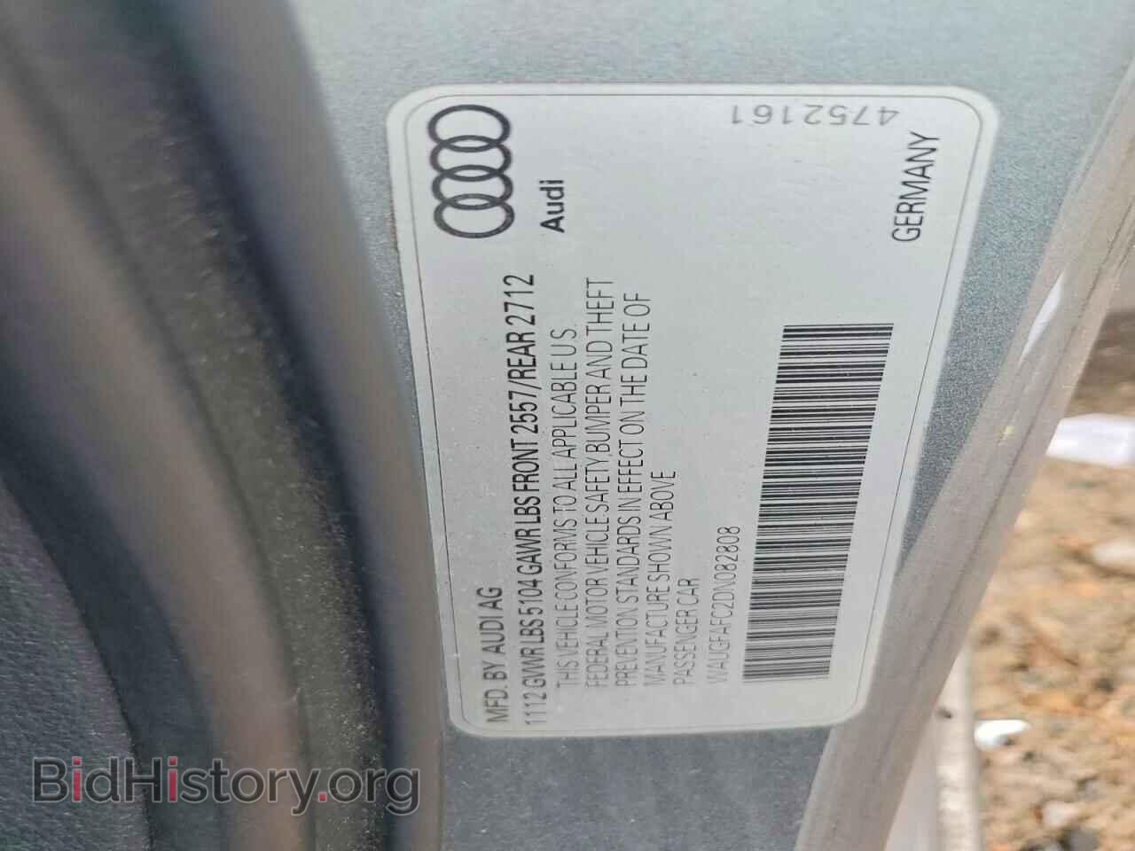 2013 AUDI A6 - VIN: WAUGFAFC2DN082808 - Photo 12