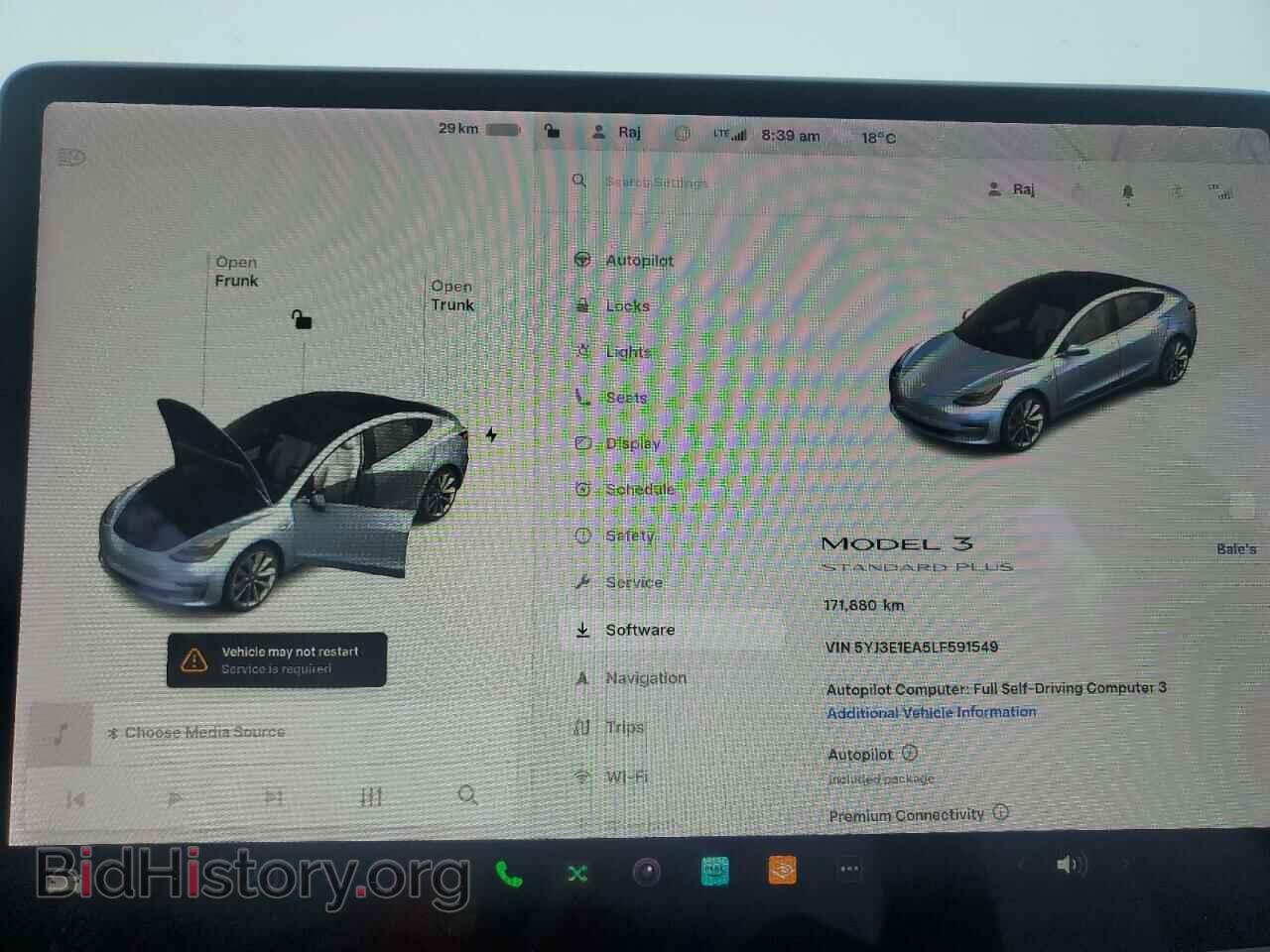 2020 TESLA MODEL 3 - VIN: 5YJ3E1EA5LF591549 - Фото 9