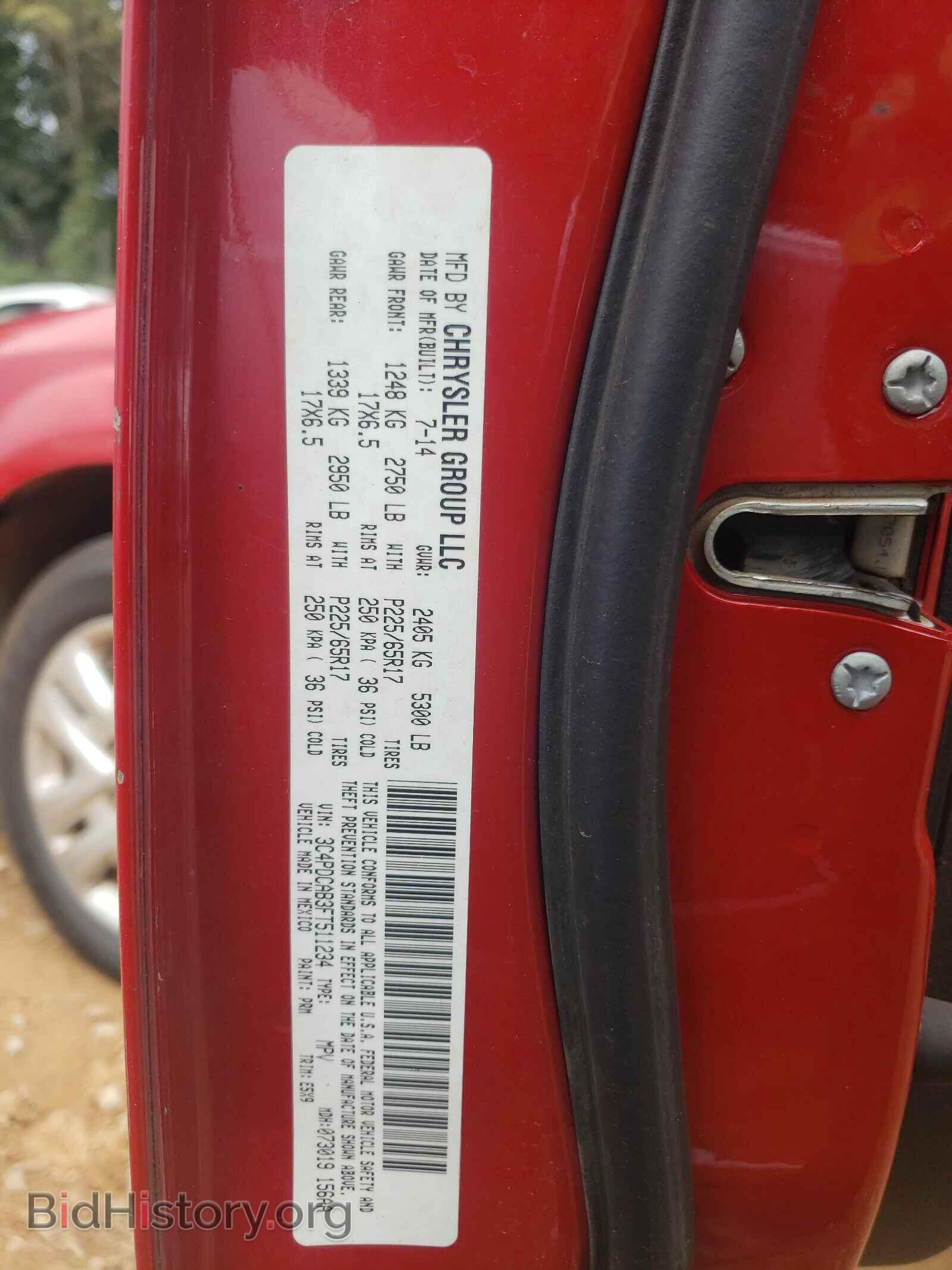 2015 DODGE JOURNEY - VIN: 3C4PDCAB3FT511234 - Photo 10