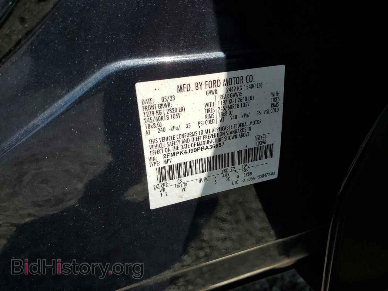 2023 FORD EDGE - VIN: 2FMPK4J99PBA36657 - Photo 13
