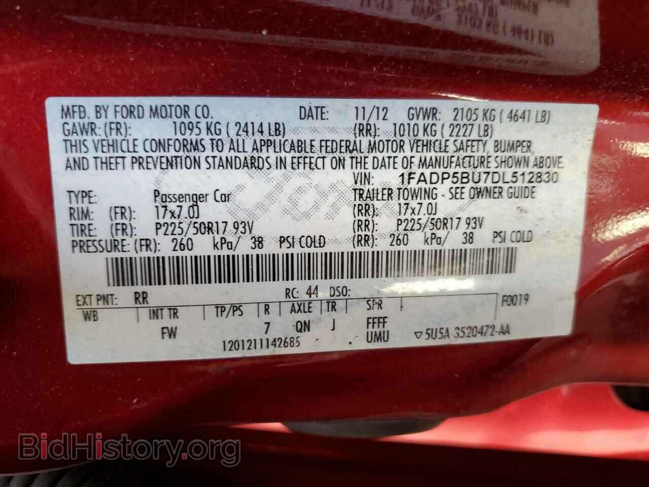 2013 FORD CMAX - VIN: 1FADP5BU7DL512830 - Фото 12