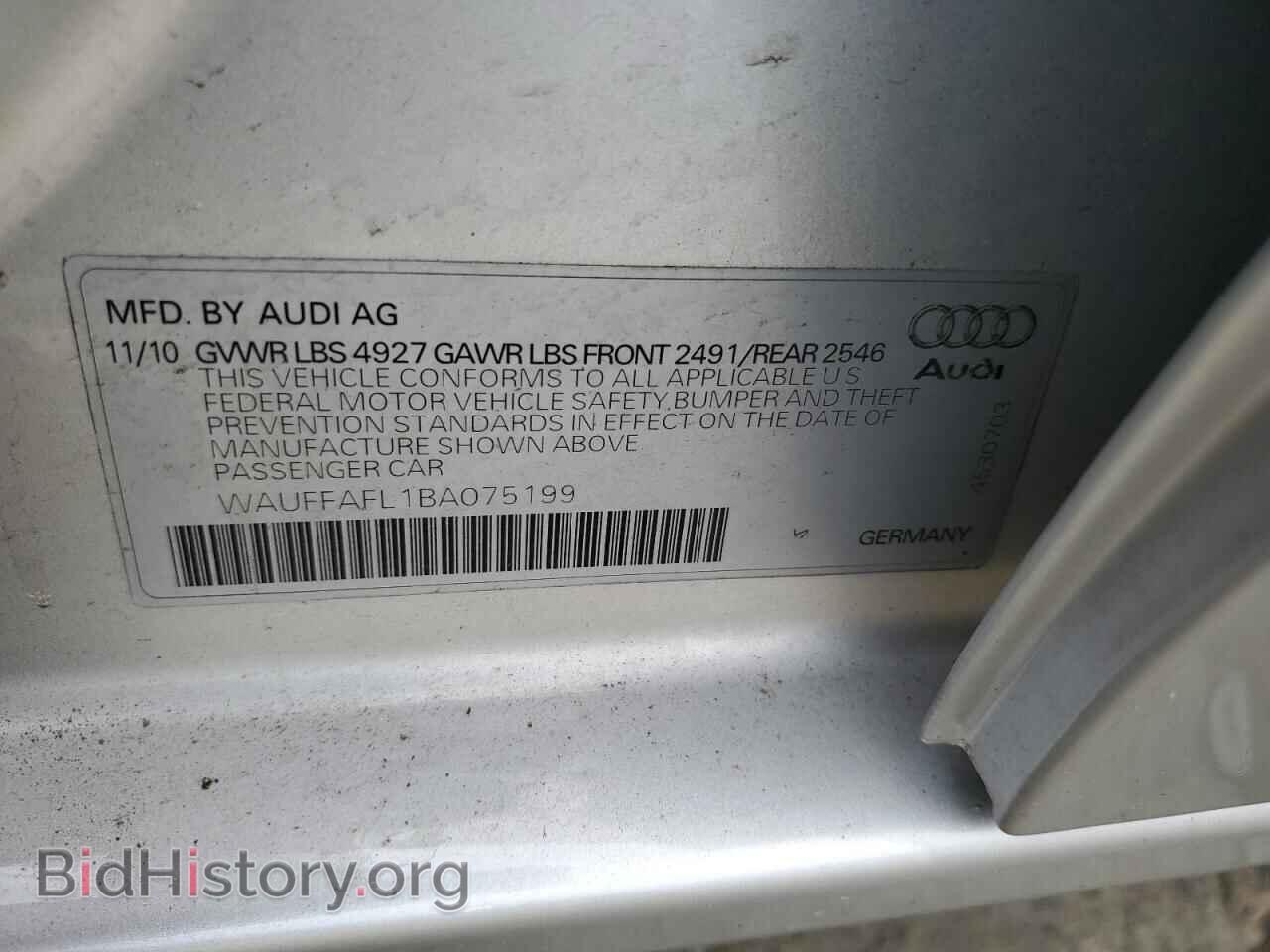 2011 AUDI A4 - VIN: WAUFFAFL1BA075199 - Photo 12