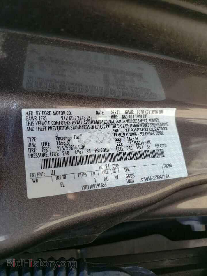 2012 FORD FOCUS - VIN: 1FAHP3F27CL247923 - Photo 10