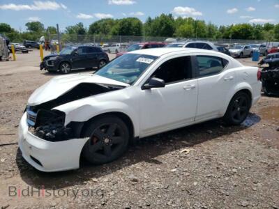 2013 Dodge AVENGER SE, white — VIN 1C3CDZAB8DN662539, Copart