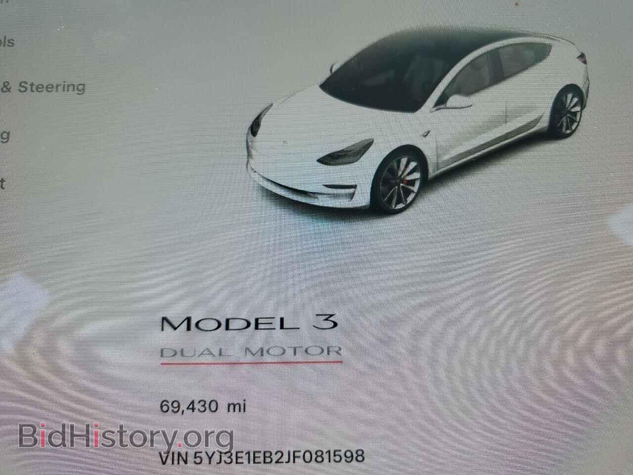 2018 TESLA MODEL 3 - VIN: 5YJ3E1EB2JF081598 - Фото 9
