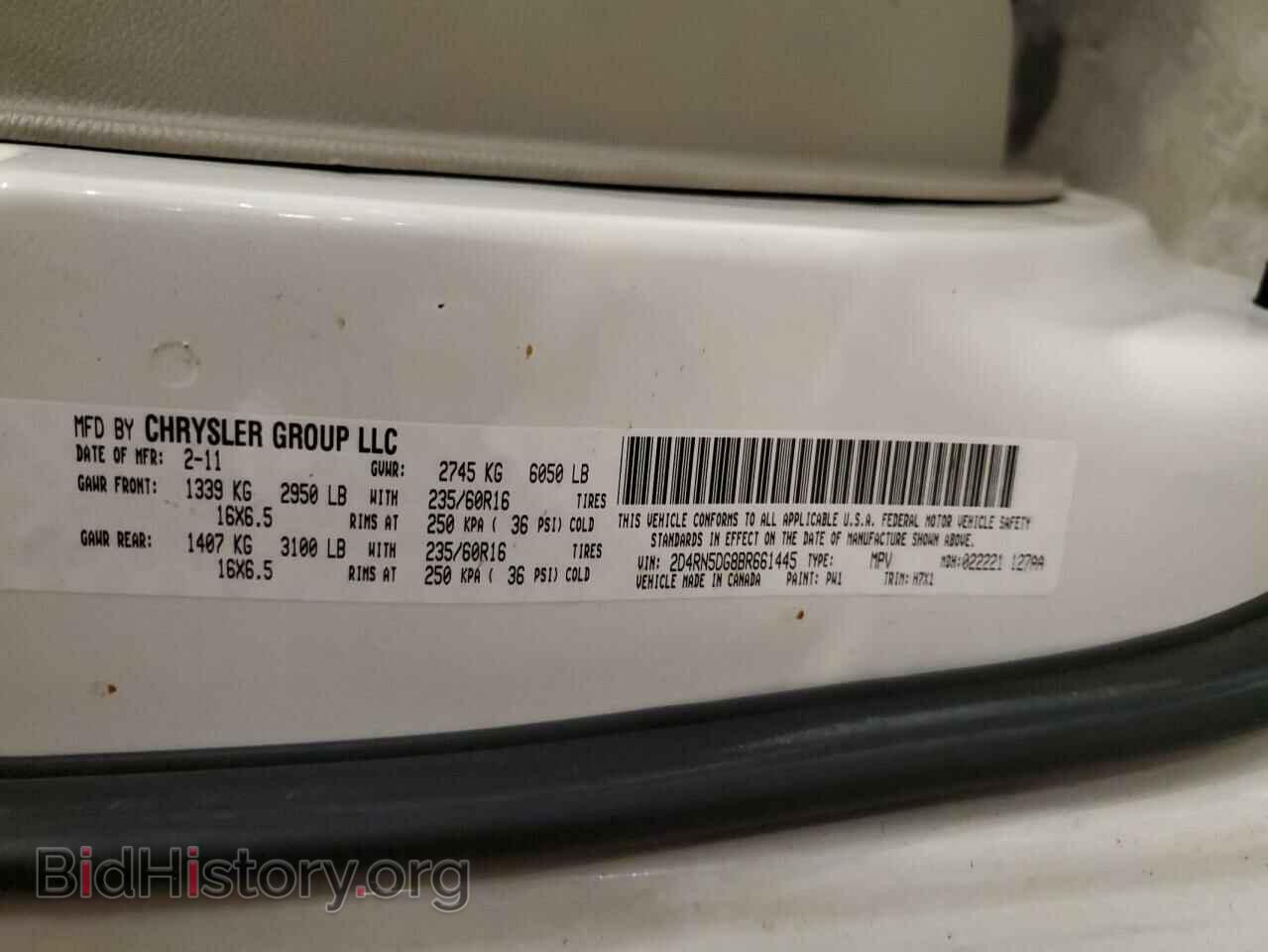 2011 DODGE CARAVAN - VIN: 2D4RN5DG8BR661445 - Photo 14