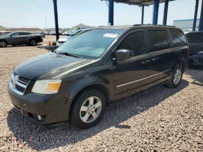 2010 Dodge CARAVAN SXT, черный — VIN 2D4RN5D12AR483655, Copart