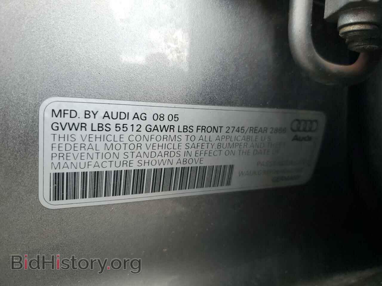 2006 AUDI A6 - VIN: WAUKG94F06N066399 - Фото 12