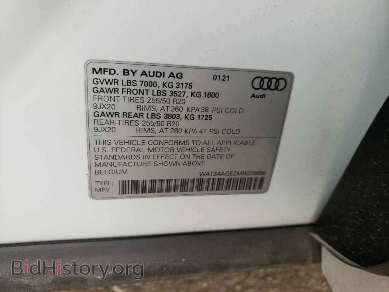 2021 AUDI E-TRON - VIN: WA13AAGE2MB026668 - Photo 10