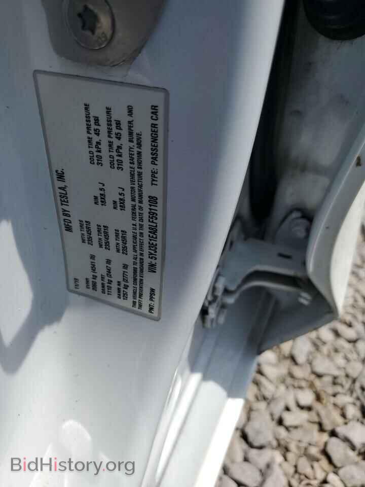 2020 TESLA MODEL 3 - VIN: 5YJ3E1EA8LF591108 - Фото 12