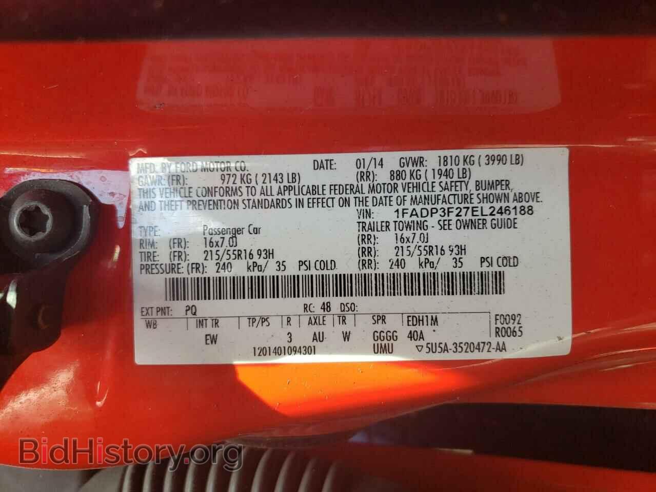 2014 FORD FOCUS - VIN: 1FADP3F27EL246188 - Photo 12