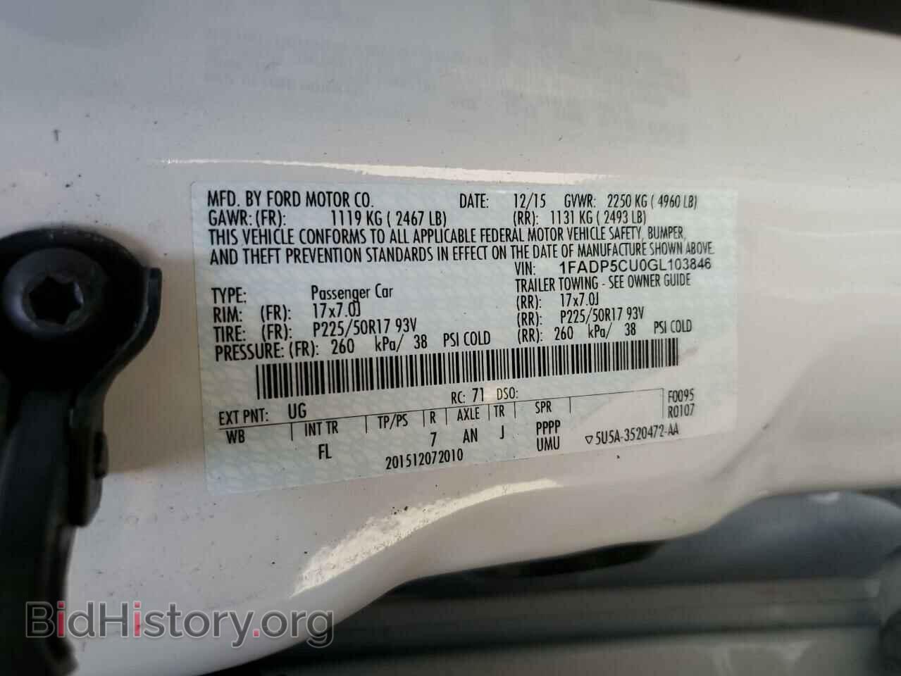 2016 FORD CMAX - VIN: 1FADP5CU0GL103846 - Фото 10