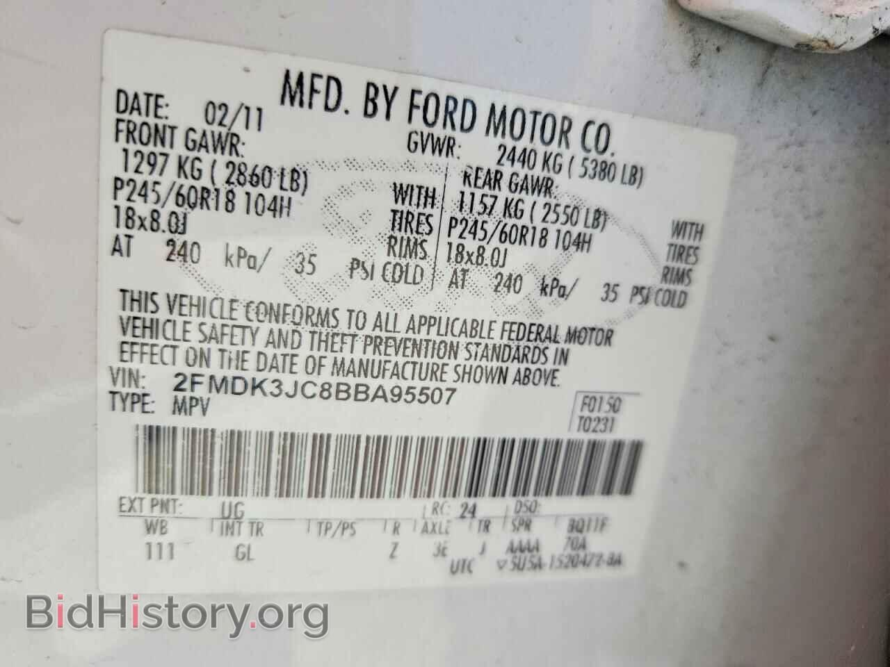 2011 FORD EDGE - VIN: 2FMDK3JC8BBA95507 - Photo 13