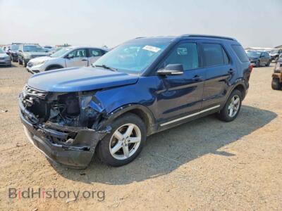 2016 Ford EXPLORER XLT, синий — VIN 1FM5K8D86GGA78942, Copart