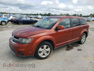 2012 Dodge JOURNEY SXT, orange — VIN 3C4PDCBG9CT341855, Copart