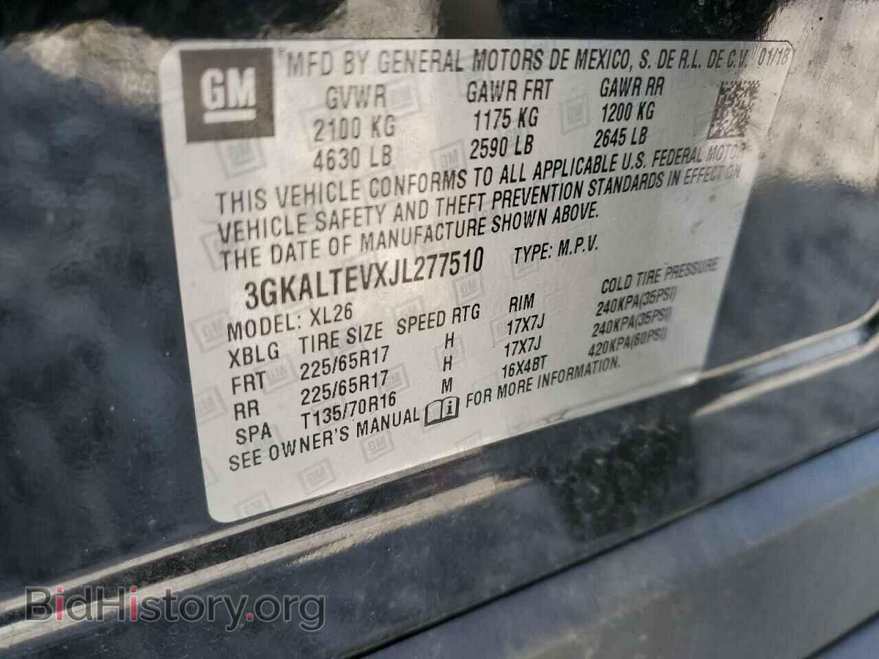 2018 GMC TERRAIN - VIN: 3GKALTEVXJL277510 - Фото 12