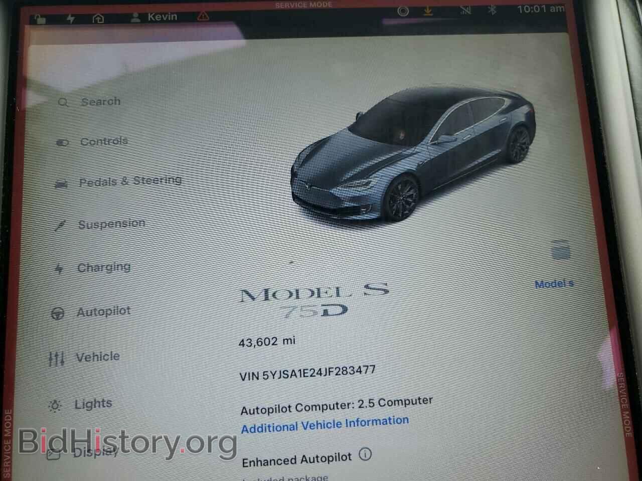 2018 TESLA MODEL S - VIN: 5YJSA1E24JF283477 - Фото 9