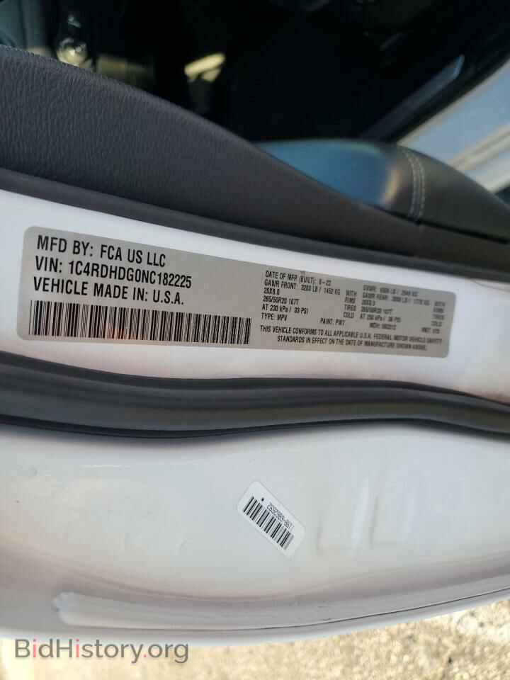 2022 DODGE DURANGO - VIN: 1C4RDHDG0NC182225 - Фото 13