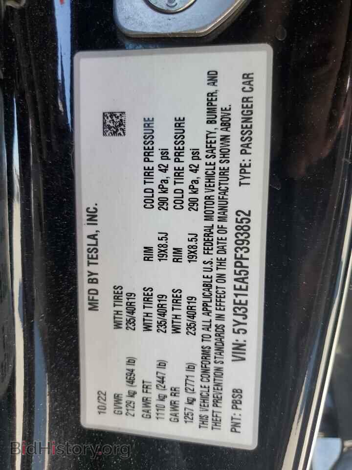 2023 TESLA MODEL 3 - VIN: 5YJ3E1EA5PF393852 - Photo 12