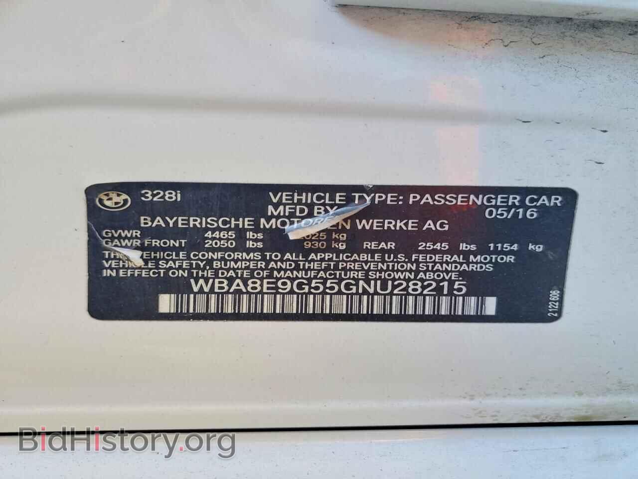 2016 BMW 3 SERIES - VIN: WBA8E9G55GNU28215 - Photo 13