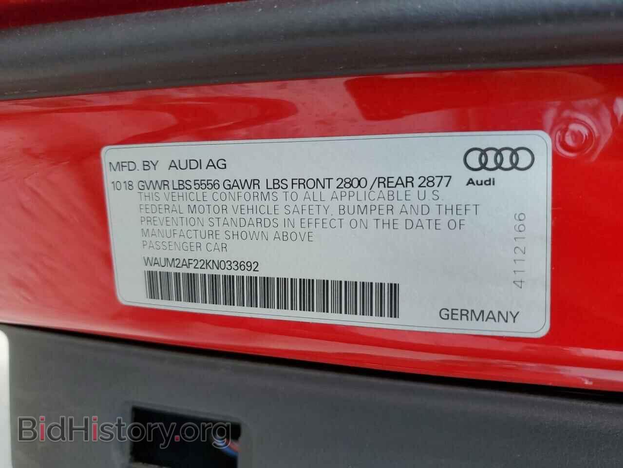 2019 AUDI A6 - VIN: WAUM2AF22KN033692 - Фото 12
