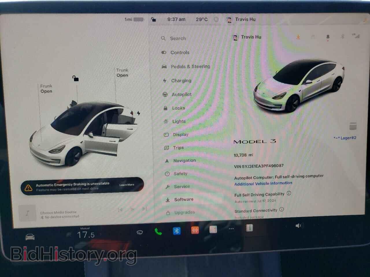 2023 TESLA MODEL 3 - VIN: 5YJ3E1EA3PF496087 - Фото 9