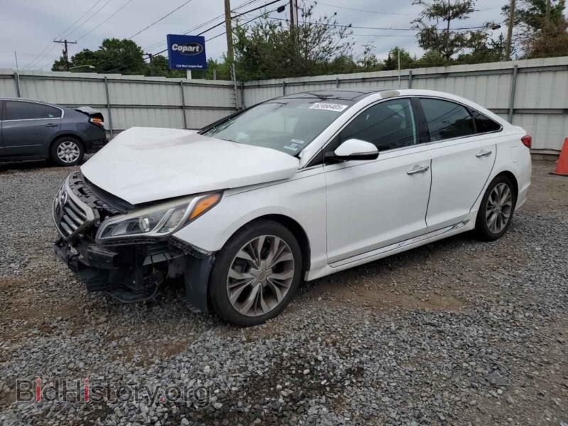 2015 Hyundai SONATA Sport (VIN 5NPE34AB0FH257644) — фото 1 из 14, Copart, повреждение: передняя часть
