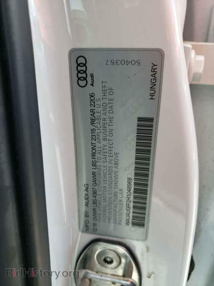 2017 AUDI A3 - VIN: WAUAUGFF2H1048969 - Фото 12