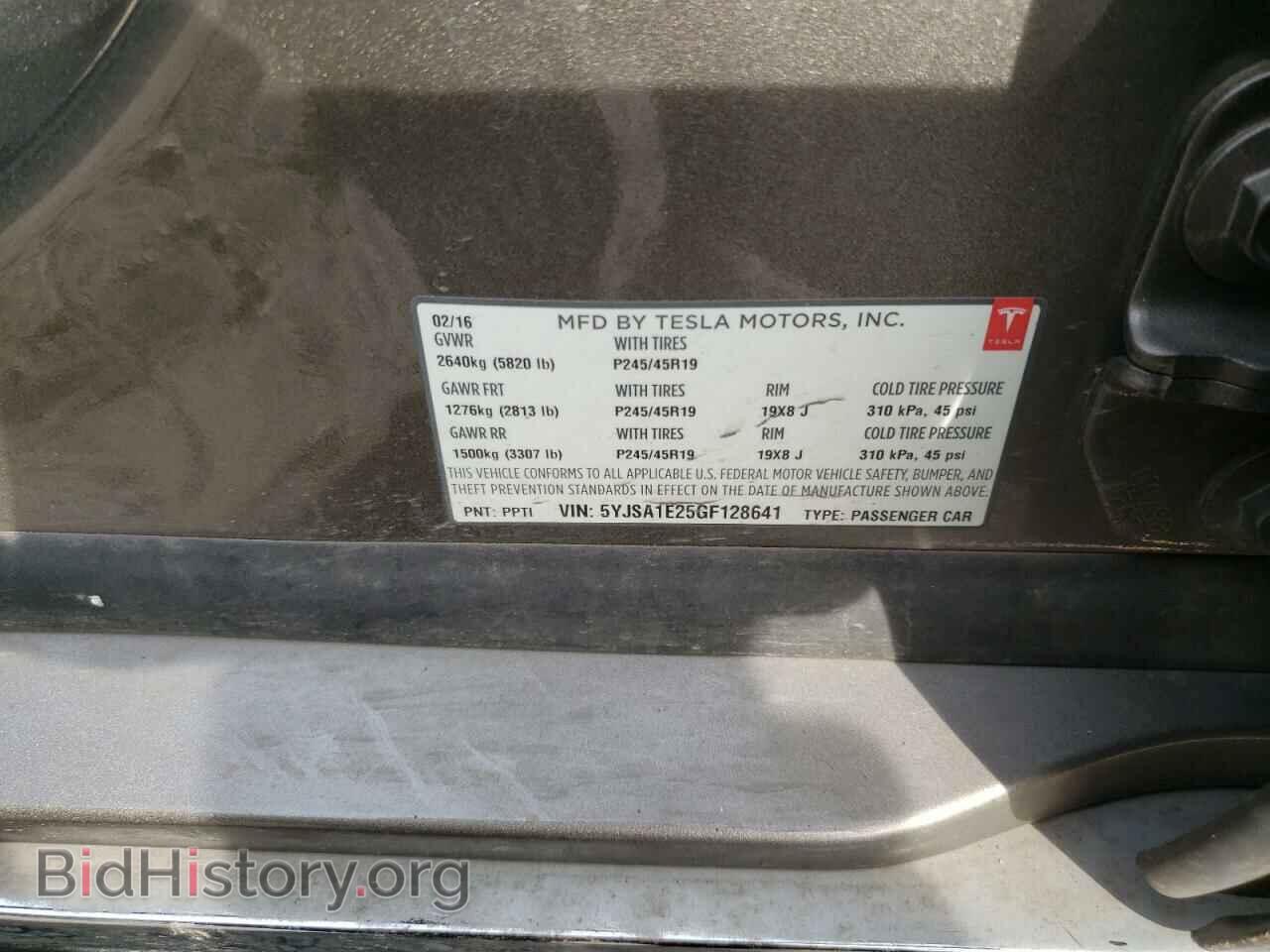 2019 TESLA MODEL S - VIN: 5YJSA1E25GF128641 - Фото 10